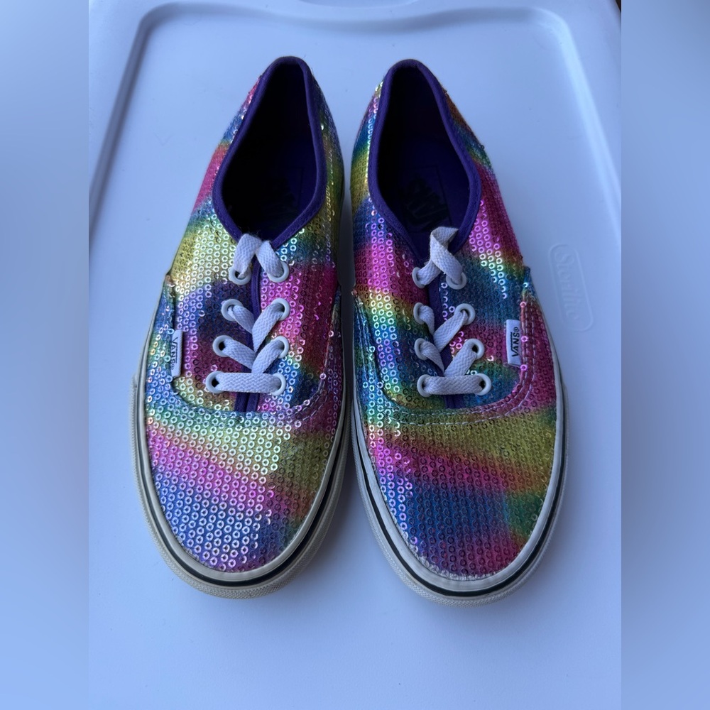 VANS Sequin Lace Up Shoes
